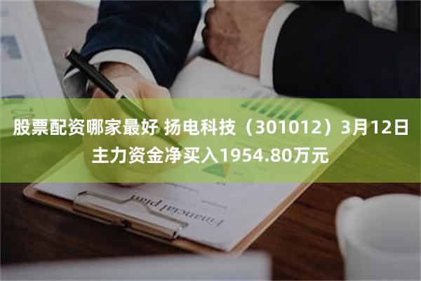 股票配资哪家最好 扬电科技（301012）3月12日主力资金净买入1954.80万元