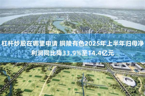 杠杆炒股在哪里申请 铜陵有色2025年上半年归母净利润同比降33.9%至14.4亿元